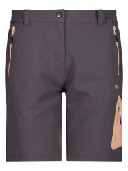 Cmp Bermudy trekkingowe w kolorze antracytowym rozmiar: 42. Czarne spodnie dresowe CMP, bez wzorów, z materiału. Za 124.11 zł.