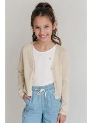 Like Flo Top "Ebru" w kolorze białym rozmiar: 134/140. Białe topy Like Flo, s, bez wzorów, z wiskozy, klasyczne, bez kołnierzyka, bez ramiączek. Za 55.45 zł.