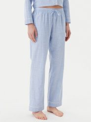 Hunkemöller Spodnie piżamowe 301492 Błękitny Regular Fit. Niebieskie piżamy Hunkemöller, m, bez wzorów, z bawełny, bez kołnierzyka, bez ramiączek. Za 99.99 zł.