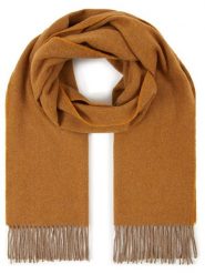 Lanerossi Wełniany szal "Turati" w kolorze musztardowym - 190 x 30 cm rozmiar: onesize. Brązowe szaliki i kominy Lanerossi, bez wzorów, z materiału. Za 166.88 zł.