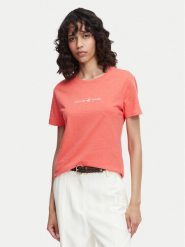 Beverly Hills Polo Club T-Shirt P-SS26W-TS6510 Koralowy Regular Fit. Pomarańczowe t-shirty Beverly Hills Polo Club, xs, bez wzorów, z bawełny, bez kołnierzyka, bez ramiączek. Za 139.99 zł.