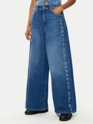 Weekend Max Mara Jeansy Lisotte 2515181091 Niebieski Wide Leg. Niebieskie jeansy Weekend Max Mara, bez wzorów, z bawełny. Za 899.99 zł.