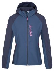 Damska kurtka do biegania softshell Kilpi BALANS-W. Niebieskie kurtki przejściowe sportowe Kilpi, s, bez wzorów, z materiału, z kapturem, do biegania. Za 257.50 zł.