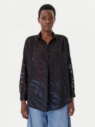 French Connection Bluzka 72NZR Czarny Relaxed Fit. Czarne bluzki French Connection, xs, bez wzorów, z syntetyku, bez kołnierzyka, bez ramiączek. Za 219.99 zł.