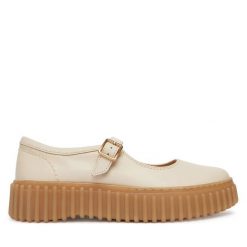 Półbuty Clarks. Półbuty wsuwane Clarks, bez wzorów, bez obcasa, na płaskiej podeszwie. Za 519.99 zł.