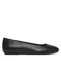 Baleriny ECCO. Czarne baleriny ECCO, bez wzorów, bez obcasa, bez zapięcia. Za 309.99 zł.