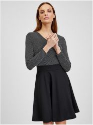 Orsay Sukienka w kolorze czarno-białym rozmiar: M. Czarne sukienki Orsay, m, bez wzorów, bez kołnierzyka, bez ramiączek, mini. Za 65.54 zł.