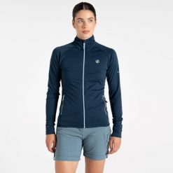 Bluza turystyczna damska Emerging Core Stretch. Brązowe bluzy Dare 2b, na zimę, l, bez wzorów, z tkaniny, bez kaptura, narciarskie. W wyprzedaży za 99.99 zł.