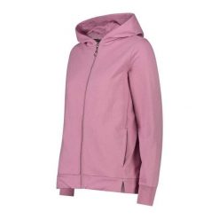 Bluza damska z kapturem CMP. Czerwone bluzy CMP, bez wzorów, sportowe, bez ramiączek, z kapturem. Za 315.50 zł.