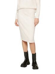 S.Oliver Spódnica w kolorze kremowym rozmiar: 38. Brązowe spódnice S.Oliver, s, bez wzorów, z bawełny, midi. Za 152.99 zł.