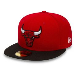 Czapka z daszkiem New Era 59FIFTY NBA Chicago Bulls Fullcap 10861624. Czerwone czapki z daszkiem New Era, bez wzorów, sportowe. Za 147.00 zł.