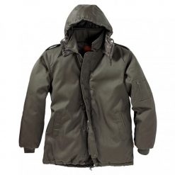 Parka Idaho Canada. Brązowe płaszcze PERCUSSION, l, bez wzorów, z bawełny, bez kaptura. Za 287.00 zł.