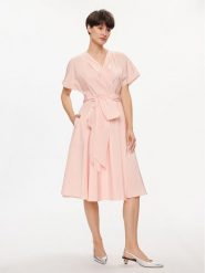 Weekend Max Mara Sukienka koszulowa Giambo 2415221172 Różowy A-Line Fit. Czerwone sukienki Weekend Max Mara, bez wzorów, z bawełny, bez kołnierzyka, bez ramiączek, koszulowe. Za 1,099.00 zł.