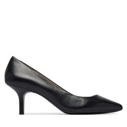 Czółenka Geox. Czarne czółenka Geox, bez wzorów, bez obcasa, bez zapięcia. Za 549.99 zł.