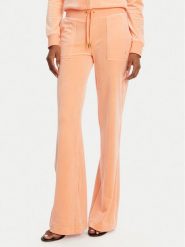 Juicy Couture Spodnie dresowe Layla JCSEBJ001 Pomarańczowy Flared Leg. Brązowe spodnie dresowe Juicy Couture, bez wzorów, z dresówki. Za 299.99 zł.