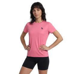Koszulka turystyczna damska z krótkim rękawem TIKKY. Czerwone t-shirty sportowe Aulp, l, bez wzorów, z materiału, bez ramiączek, do biegania. Za 79.99 zł.