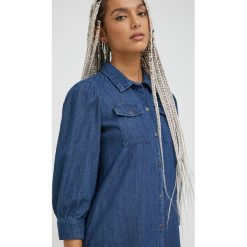 Only sukienka bawełniana mini prosta. Niebieskie sukienki ONLY, na co dzień, l, bez wzorów, z bawełny, bez kołnierzyka, bez ramiączek, mini, proste. Za 189.99 zł.