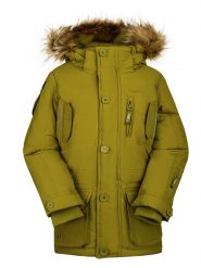 Peek U Parka zimowa "West" w kolorze oliwkowym rozmiar: 122. Zielone płaszcze Peek U, na zimę, m, bez wzorów, bez kaptura. Za 294.95 zł.