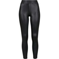 Legginsy Damskie Skóra Syntetyczna 2pak. Czarne legginsy Urban Classics, bez wzorów, ze skóry, sportowe. Za 137.99 zł.