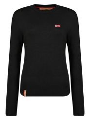 Geographical Norway Sweter "Fabrizia" w kolorze czarnym rozmiar: M. Czarne swetry Geographical Norway, m, bez wzorów, bez ramiączek. Za 110.45 zł.