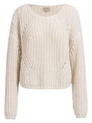 Herrlicher Sweter "Coviny" w kolorze kremowym rozmiar: S. Brązowe swetry Herrlicher, s, bez wzorów, ze splotem, bez ramiączek. Za 173.99 zł.