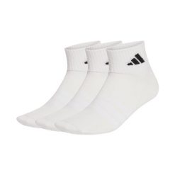 Skarpety adidas Thin&Light Sportswear 3 pary. Białe skarpetki adidas, bez wzorów, z bawełny. Za 42.99 zł.