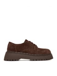 Badura Półbuty EO-ARLETH-25FW12 Brązowy. Brązowe półbuty wsuwane Badura, bez wzorów, ze skóry, bez obcasa, na płaskiej podeszwie. Za 349.99 zł.