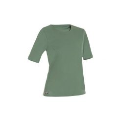 Koszulka UV krótki rękaw WATER T SHIRT damska. Zielone t-shirty OLAIAN, s, bez wzorów, z materiału, sportowe, bez kołnierzyka, bez ramiączek. Za 19.99 zł.