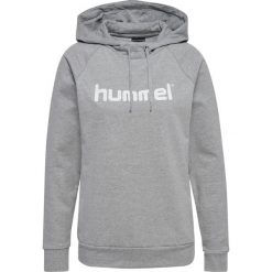 Bluza damska z kapturem Hummel go logo. Szare bluzy Hummel, xs, bez wzorów, eleganckie, bez ramiączek, z kapturem. Za 202.50 zł.