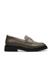 Clarks Skórzane mokasyny "Splend Edge" w kolorze khaki rozmiar: 42. Brązowe mokasyny Clarks, bez wzorów. Za 220.63 zł.