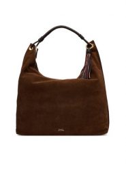 Tommy Hilfiger Torebka Th Statement Leather Hobo Suede AW0AW18403 Brązowy. Brązowe torebki klasyczne Tommy Hilfiger, bez wzorów, ze skóry, bez dodatków. Za 1,499.00 zł.