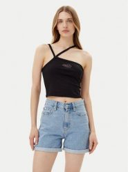 Volcom Top Stonezone B0112503 Czarny Slim Fit. Czarne topy Volcom, xs, bez wzorów, z bawełny, bez kołnierzyka, bez ramiączek. Za 59.99 zł.