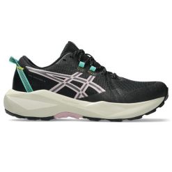 Buty damskie Asics Gel-Venture do biegania terenowego. Czarne buty do biegania ASICS, bez wzorów, z materiału, bez zapięcia, do biegania. Za 303.99 zł.