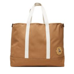 Torebka Tommy Hilfiger. Brązowe shopper bag Tommy Hilfiger, bez wzorów, bez dodatków. Za 559.99 zł.