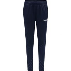 Spodnie dresowe piłkarskie dla dzieci Hummel Promo Kids Football Pant. Niebieskie szorty Hummel, bez wzorów, z dresówki, sportowe. Za 140.00 zł.