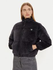 Guess Kurtka puchowa V4BL03 KBXI2 Czarny Regular Fit. Czarne kurtki Guess, l, z aplikacjami, z puchu, bez kaptura. Za 329.99 zł.
