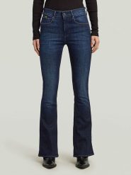 G-Star Dżinsy - Bootcut fit - w kolorze granatowym rozmiar: W28/L32. Niebieskie jeansy G-Star, l, z aplikacjami, ze skóry, klasyczne. Za 219.60 zł.
