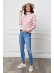 Soft Cashmere Golf w kolorze jasnoróżowym rozmiar: 34/36. Różowe swetry Soft Cashmere, bez wzorów, z kaszmiru, klasyczne, bez ramiączek. Za 127.05 zł.