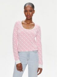 Gaudi Sweter 411BD53024 Różowy Regular Fit. Czerwone swetry Gaudi, l, bez wzorów, z wiskozy, bez ramiączek. Za 669.99 zł.