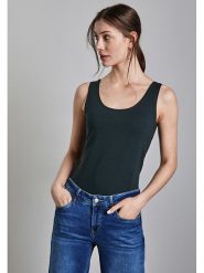 Street One Top w kolorze czarnym rozmiar: 34. Czarne topy Street One, bez wzorów, street, bez kołnierzyka, bez ramiączek. Za 44.09 zł.