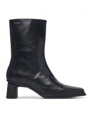 Vagabond Shoemakers Botki Elvina 6258-101-20 Czarny. Czarne botki Vagabond Shoemakers, bez wzorów, ze skóry, bez obcasa, na słupku, bez zapięcia. Za 779.99 zł.