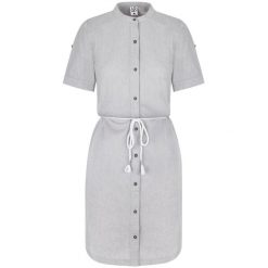 Sukienka damska LOAP Nury bawełna S. Fioletowe sukienki ZENZIMAT, m, bez wzorów, z bawełny, sportowe, bez kołnierzyka, bez ramiączek, sportowe. Za 165.99 zł.