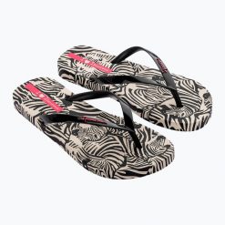 Japonki damskie Ipanema Animal Print VI. Czarne japonki Ipanema, bez wzorów, sportowe. Za 81.75 zł.