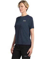 Jack Wolfskin Koszulka funkcyjna w kolorze granatowym rozmiar: XXL. Niebieskie t-shirty sportowe Jack Wolfskin, xxl, bez wzorów, z materiału, bez ramiączek, outdoorowe. Za 139.34 zł.