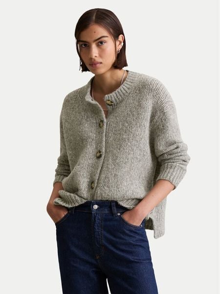 Marc O'Polo Kardigan 5000006923 Szary Relaxed Fit. Szare swetry Marc O'Polo, l, bez wzorów, z wełny, bez ramiączek. Za 689.99 zł.