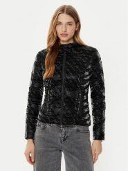 Guess Kurtka puchowa W5RL00 WGV30 Czarny Regular Fit. Czarne kurtki Guess, s, z aplikacjami, z puchu, bez kaptura. Za 799.99 zł.