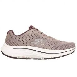 Buty do biegania damskie Skechers 129052MVE. Brązowe buty do biegania Skechers, bez wzorów, z materiału, bez zapięcia, do biegania. Za 353.00 zł.
