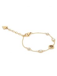 Guess Bransoletka JUBB06 149JW Złoty. Żółte bransoletki Guess, metalowe. Za 210.99 zł.