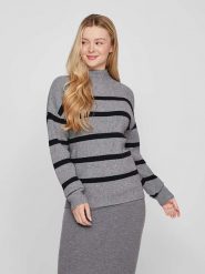 Vero Moda Sweter w kolorze szaro-czarnym rozmiar: XXL. Czarne swetry Vero Moda, xxl, bez wzorów, ze splotem, bez ramiączek. Za 109.78 zł.