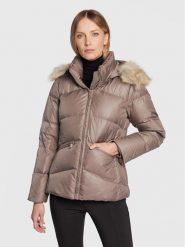 Calvin Klein Kurtka puchowa Essential K20K204952 Beżowy Regular Fit. Brązowe kurtki Calvin Klein, na zimę, xxs, bez wzorów, z puchu, bez kaptura. Za 769.99 zł.